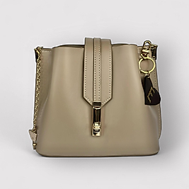 Luna Krem Renk Tokalı Omuz Çantası